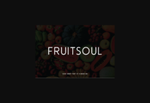 Fruitsoul Font Poster 1