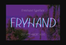 Fryhand Font Poster 1