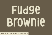 Fudge Brownie Font Poster 1