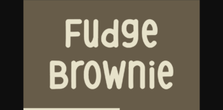 Fudge Brownie Font Poster 1