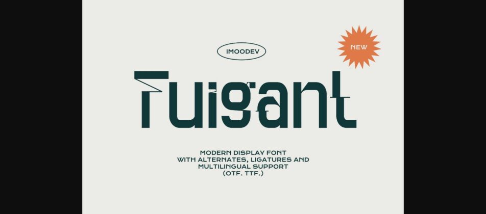 Fuigant Font Poster 3