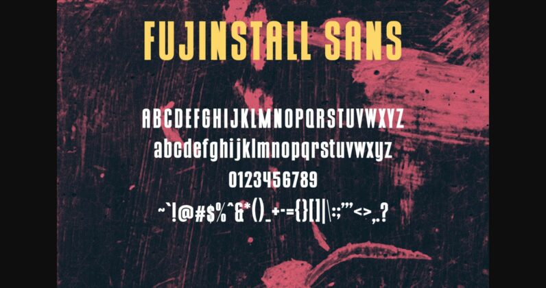 Fujinstall Font Duo Font Poster 10