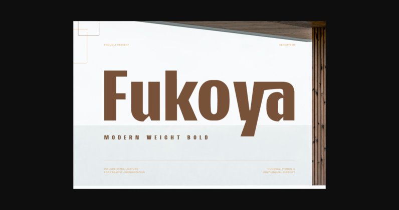 Fukoya Font Poster 3