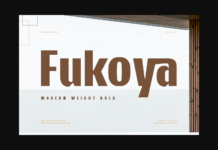 Fukoya Font Poster 1