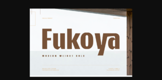 Fukoya Font Poster 1