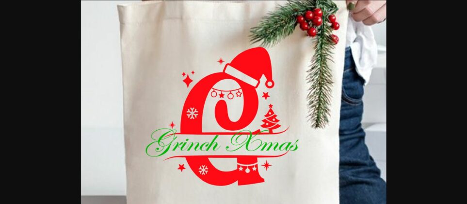 Full Xmas Monogram Font Poster 5