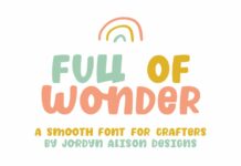 Full of Wonder Font Poster 1
