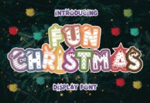 Fun Christmas Font Poster 1