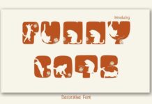 Funny Cats Font Poster 1
