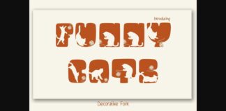 Funny Cats Font Poster 1