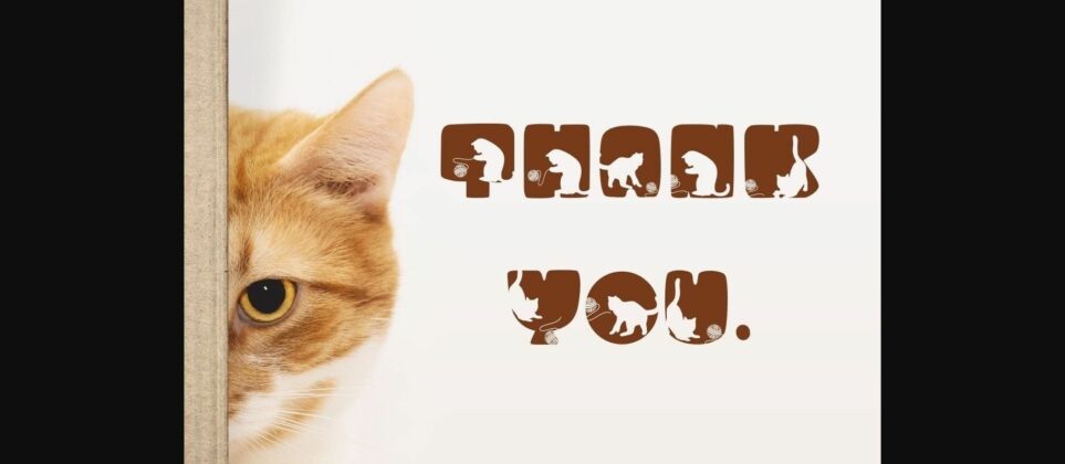 Funny Cats Font Poster 9