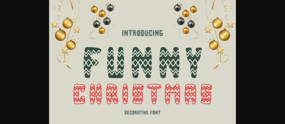 Funny Christmas Font Poster 3