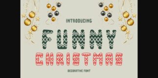 Funny Christmas Font Poster 1