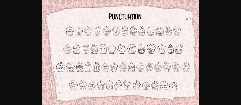 Funny Cupcake Font Poster 6