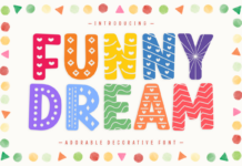 Funny Dream Font Poster 1