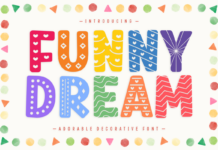Funny Dream Font Funny Dream Font Poster 1
