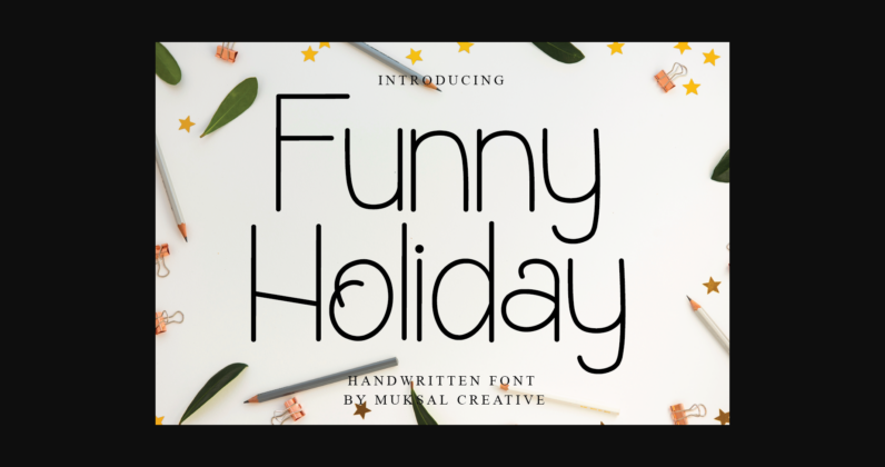 Funny Holiday Font Poster 3