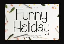 Funny Holiday Font Poster 1