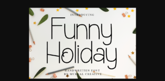 Funny Holiday Font Poster 1