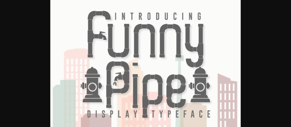 Funny Pipe Font Poster 3