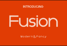 Fusion Font Poster 1