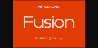 Fusion Font Poster 1