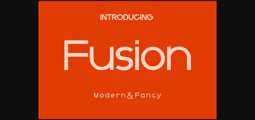 Fusion Font Poster 1