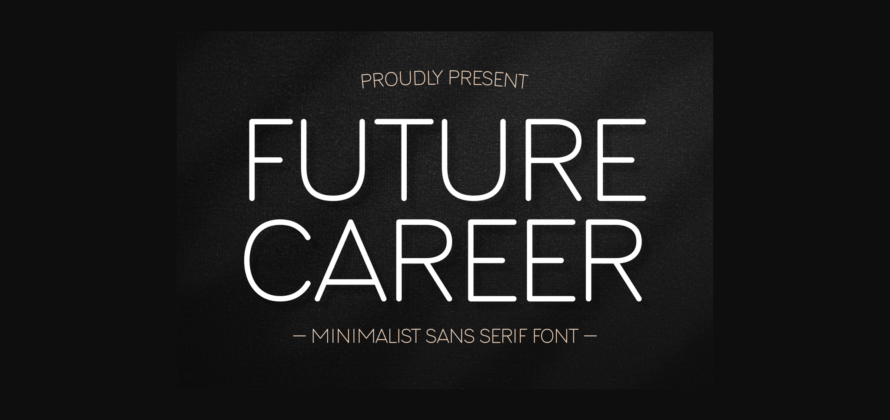 Future Career Font Poster 3