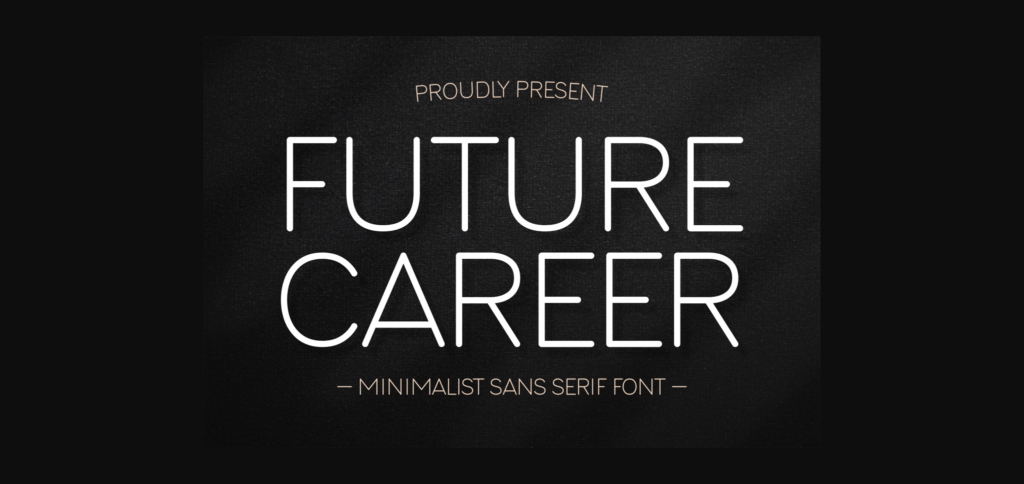 Future Career Font Poster 1