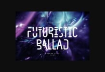Futuristic Ballad Font Poster 1