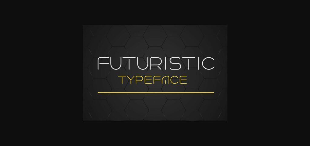 Futuristic Font Poster 3