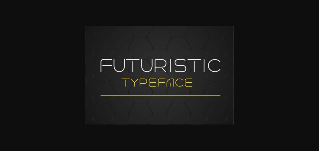 Futuristic Font Poster 3