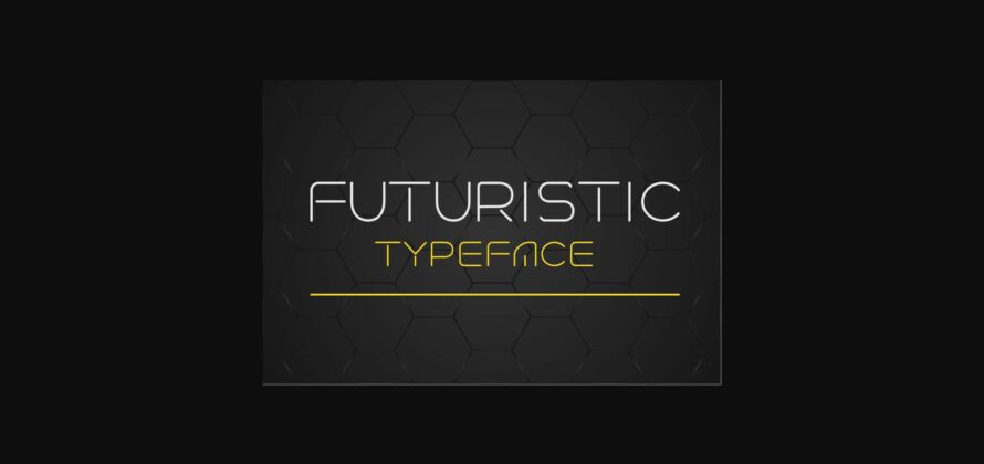 Futuristic Font Poster 3