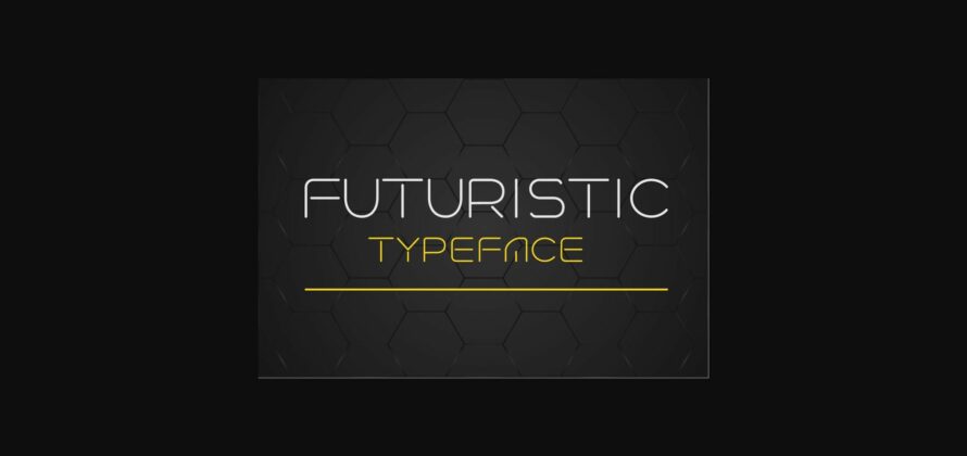 Futuristic Font Poster 3