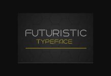 Futuristic Font Poster 1