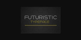 Futuristic Font Poster 1