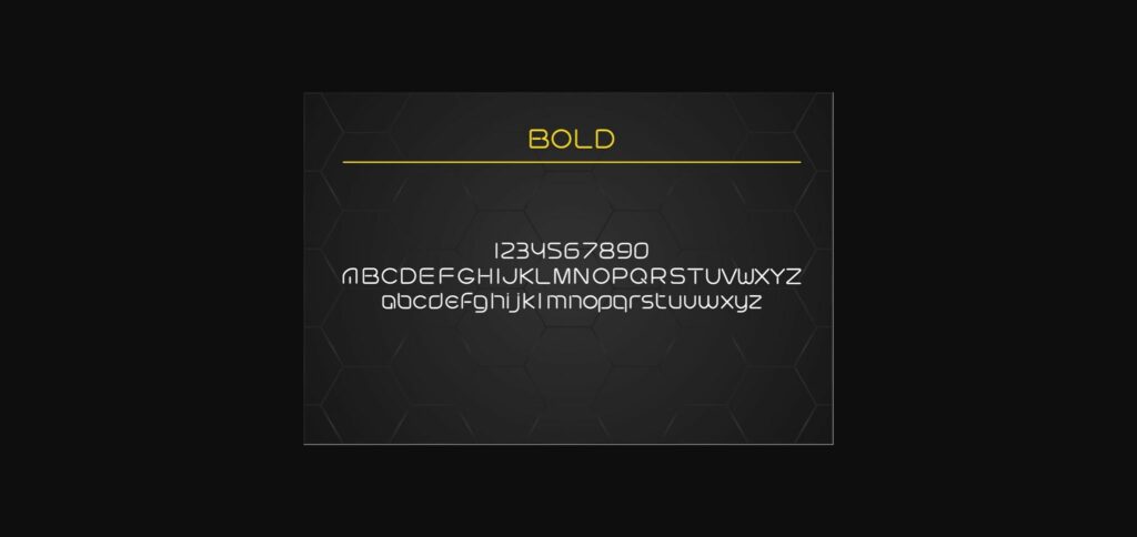 Futuristic Font Poster 4