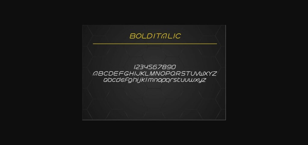 Futuristic Font Poster 5