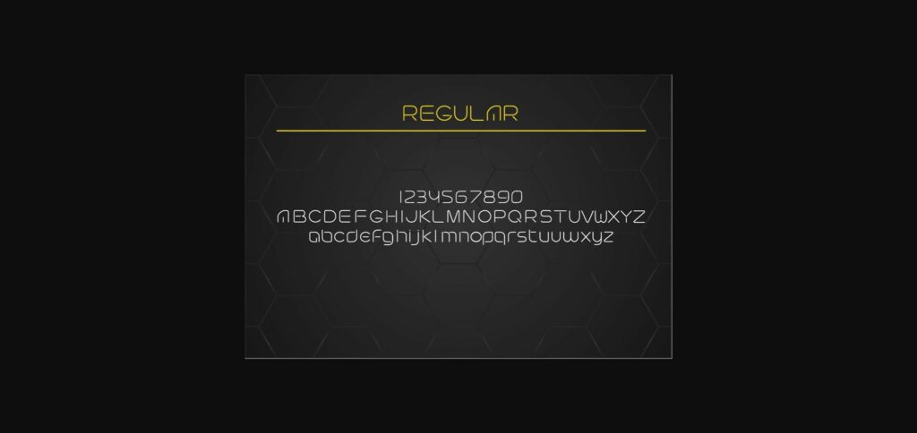 Futuristic Font Poster 7