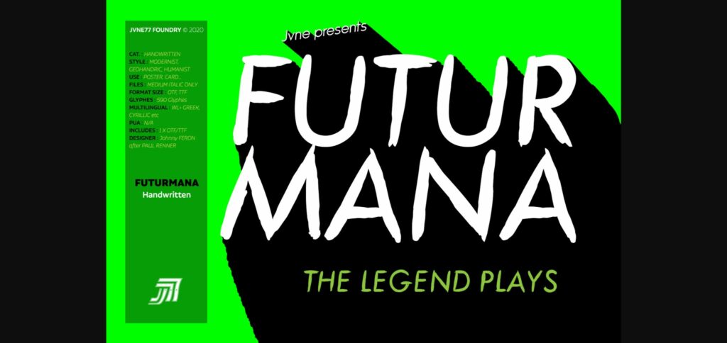 Futurmana Font Poster 3
