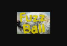 Fuzzball Font Poster 1