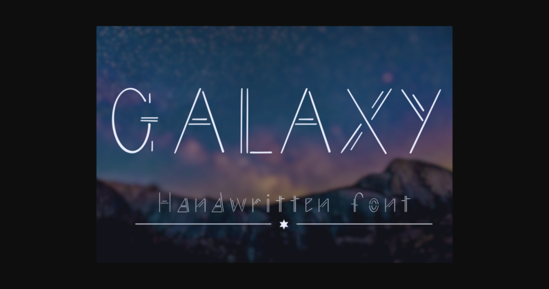 Galaxy Font Poster 3