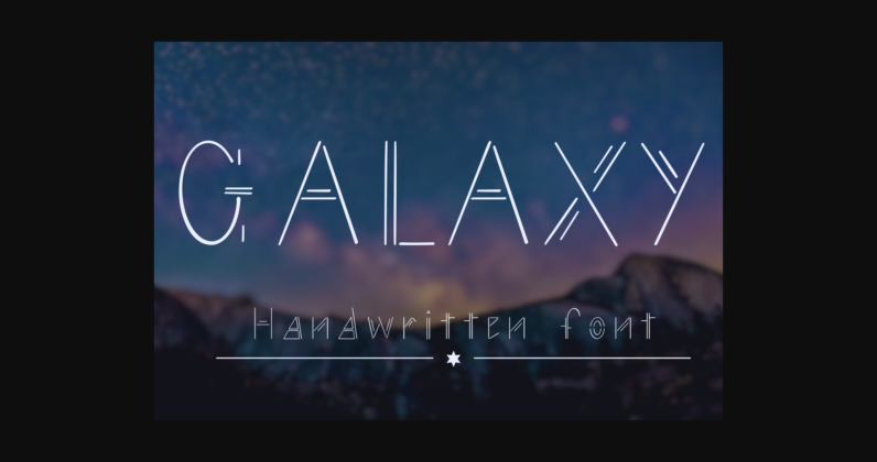 Galaxy Font Poster 1