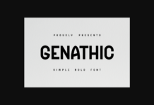 Genathic Font Poster 1