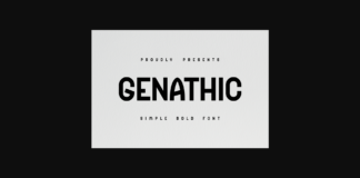 Genathic Font Poster 1