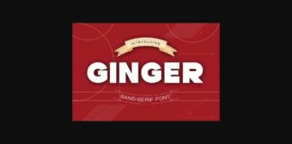 Ginger Font Poster 1