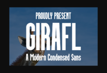 Girafl Font Poster 1