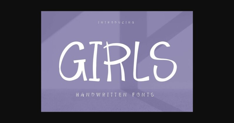 Girls Font Poster 3