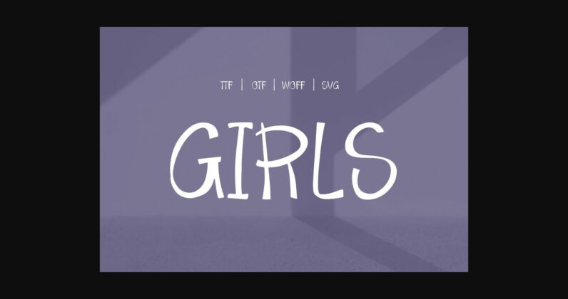 Girls Font Poster 4