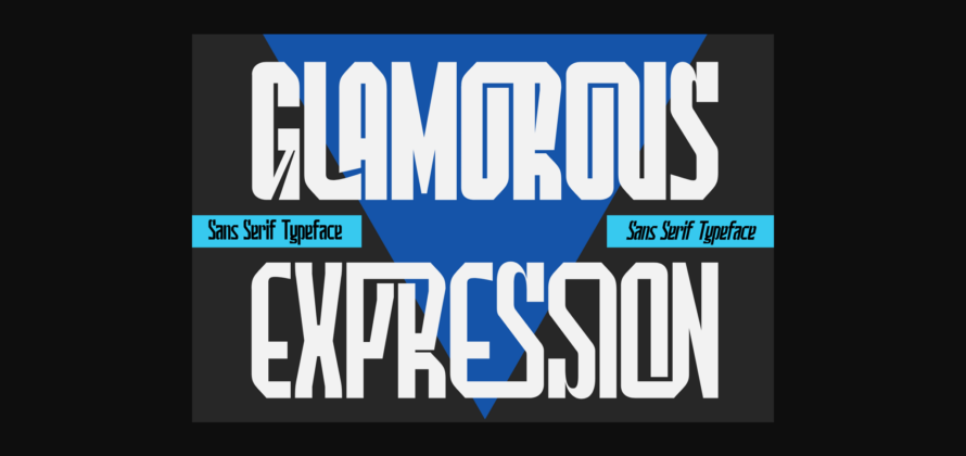Glamorous Expression Font Poster 3
